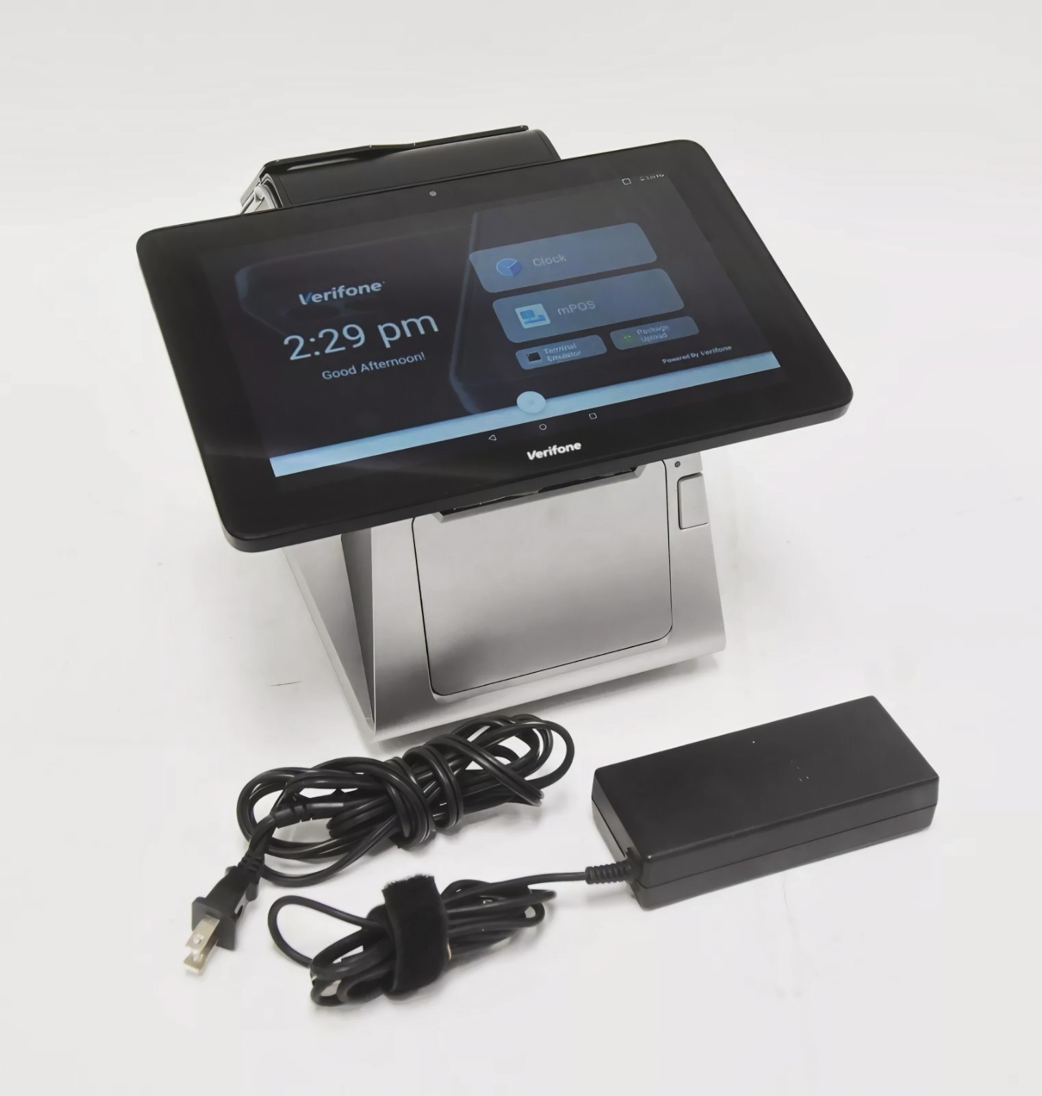 Verifone Carbon 10 POS System and Stand Printer with Power Adapter