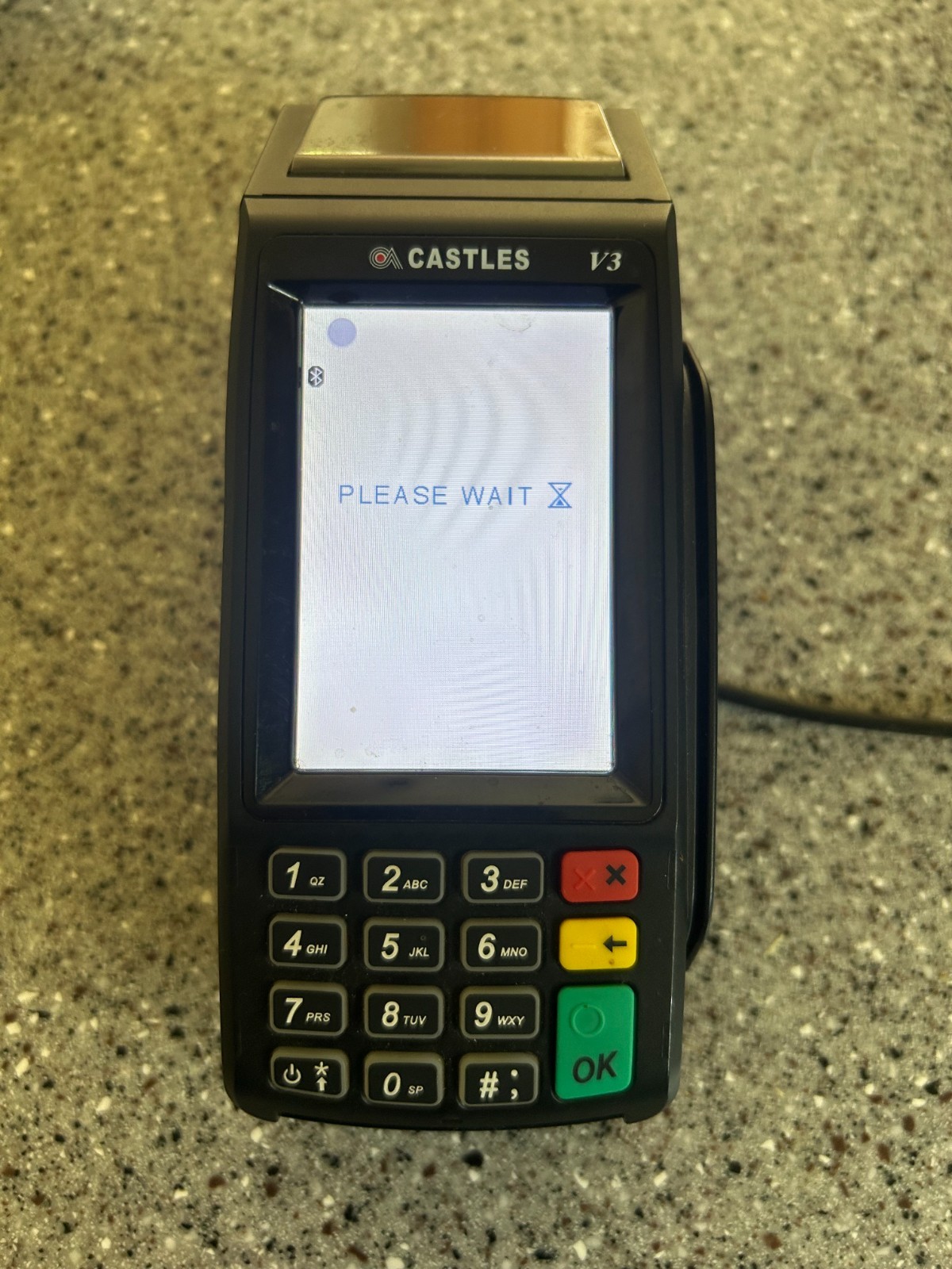 CASTLES V3 Vega3000 Credit Card Processing Terminal with Power Cord – WORKS!