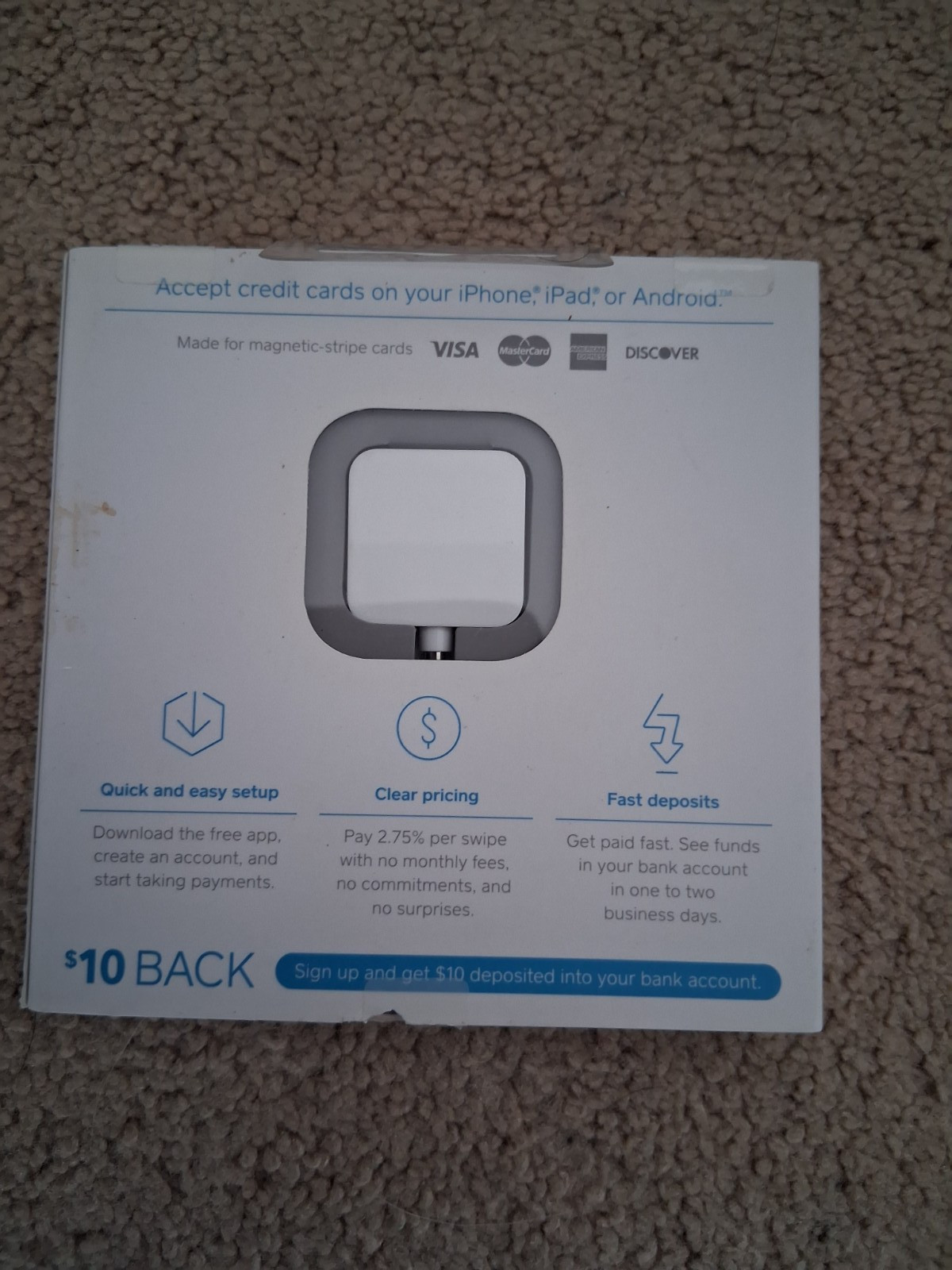 Square Reader Credit Card Reader Accept Credit Cards Today–FREE SHIPPING!