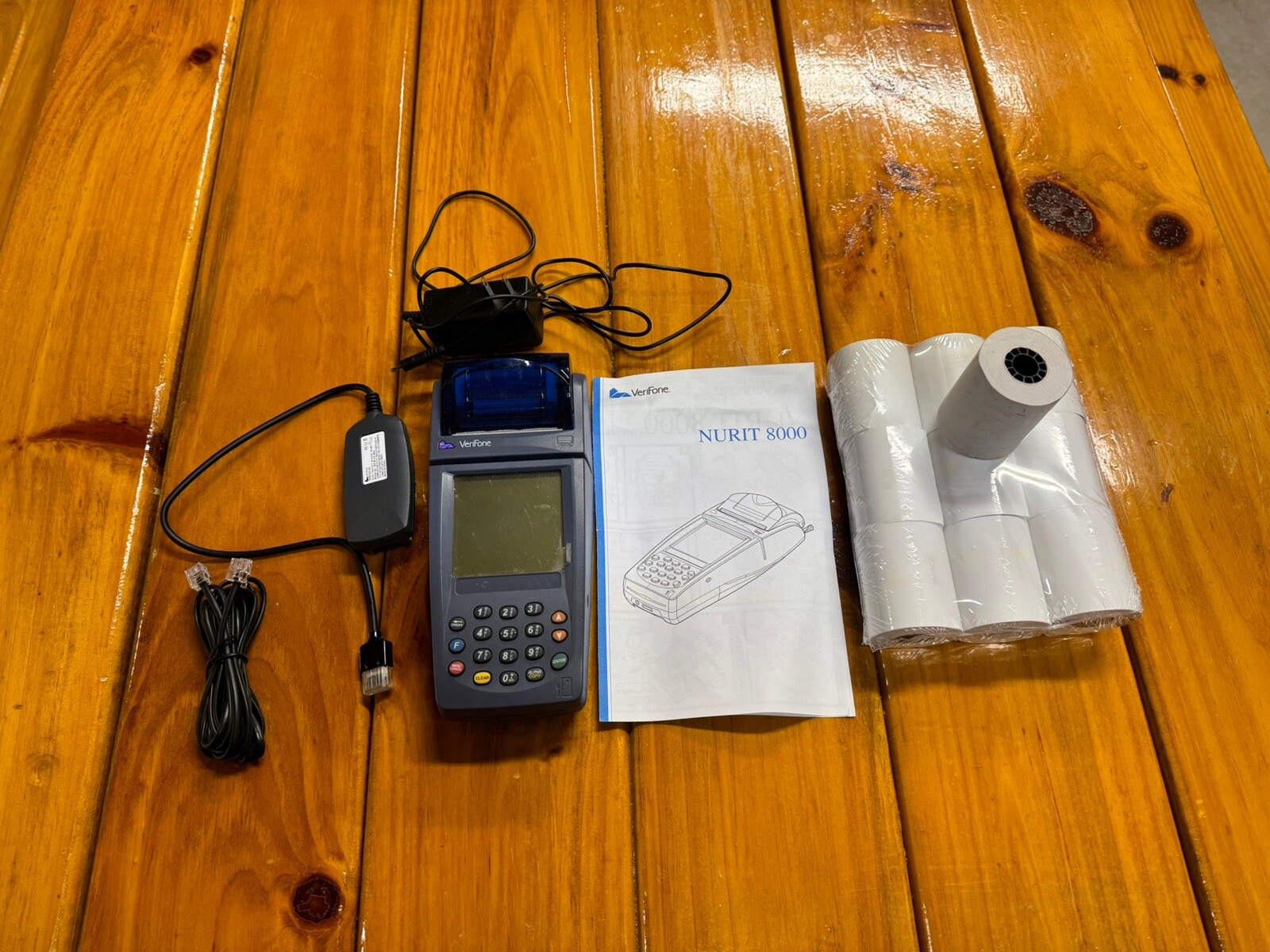 VERIFONE NURIT 8000/8010/8020 Wireless Credit Card Terminal With 10 Paper Rolls