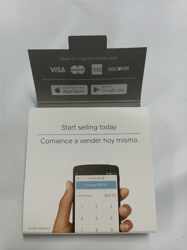 Square Credit Debit Card Reader 3.5mm Headphone Aux Jack White iPhone Android