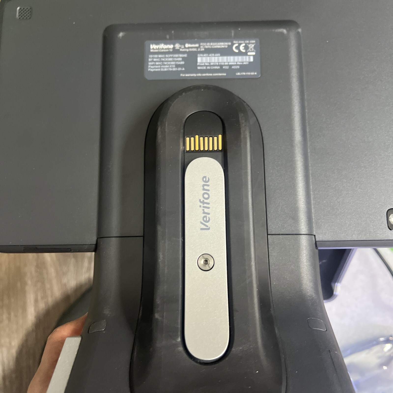 Verifone Carbon 10 POS System and Stand Printer with Power Adapter