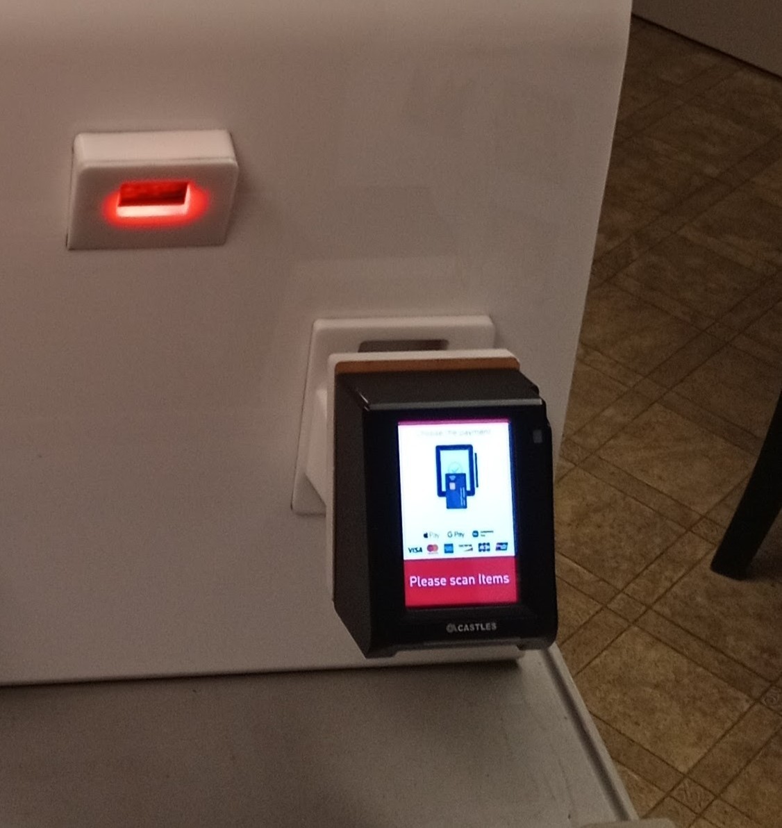 Castles UPT1000F Touch EMV NFC Card Reader Payment Terminal for Parlevel Kiosk