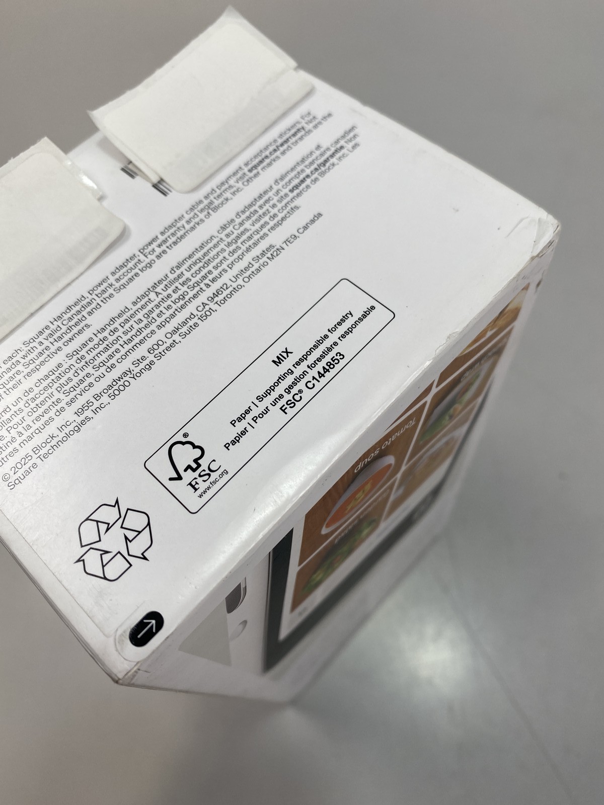Square Handheld pocketable POS, with built-in payments, barcode scanner,camera.