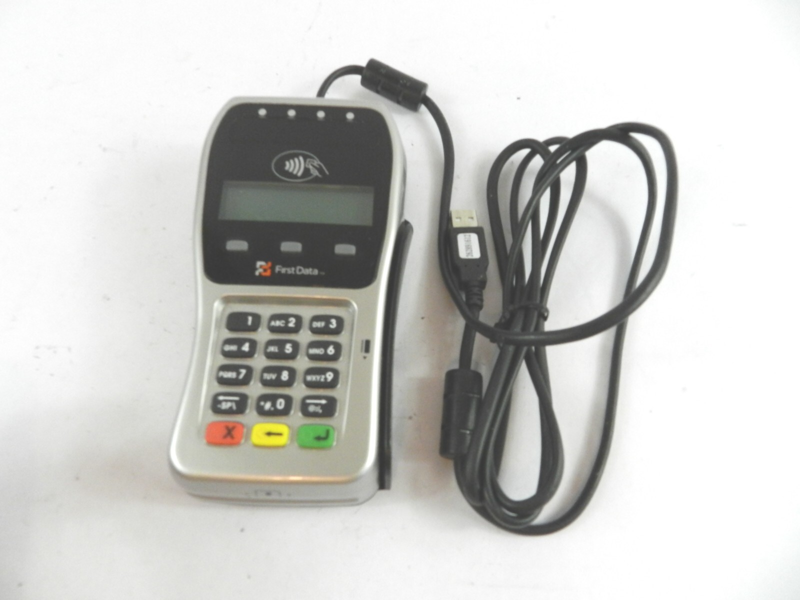 LOT (2) First Data FD35 Pin Pad Credit Card Terminal Readers incl. USB cord B222