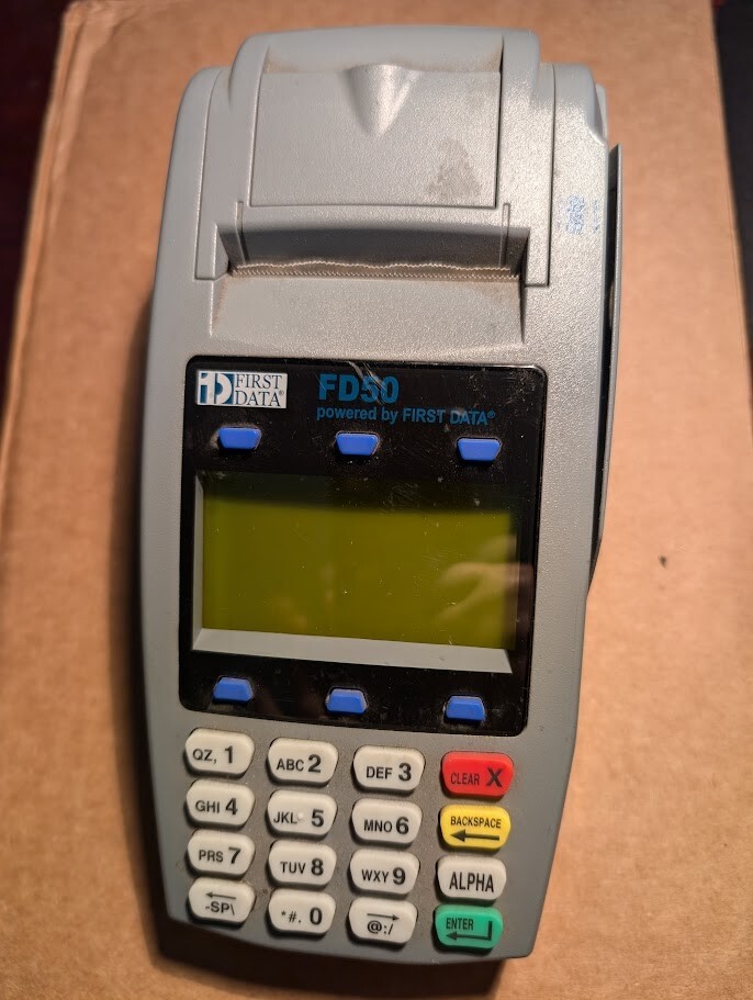 FIRST DATA FD50 CREDIT CARD TERMINAL – AS/IS