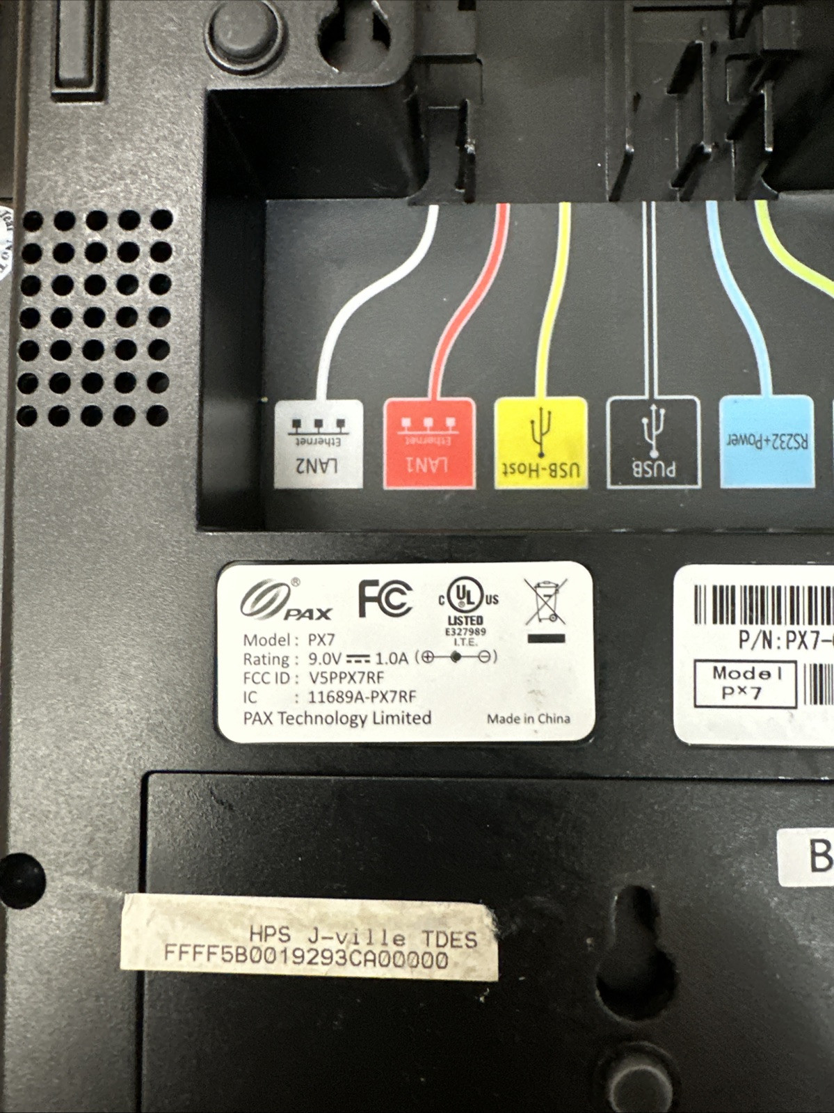 PAX PX7 Retail Multi-Lane Payment Terminal Signature Pad PX7-00S-R74-12LA No PSU