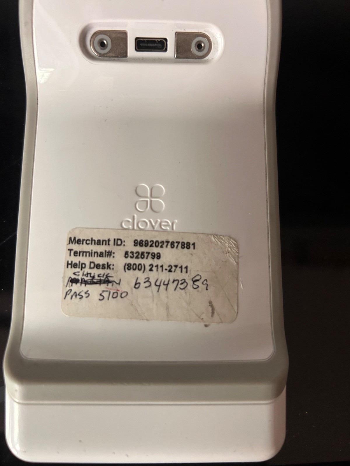 Clover Flex C403 (Wi-fi) Card Reader POS System & Clover K400 U Flex Cradle