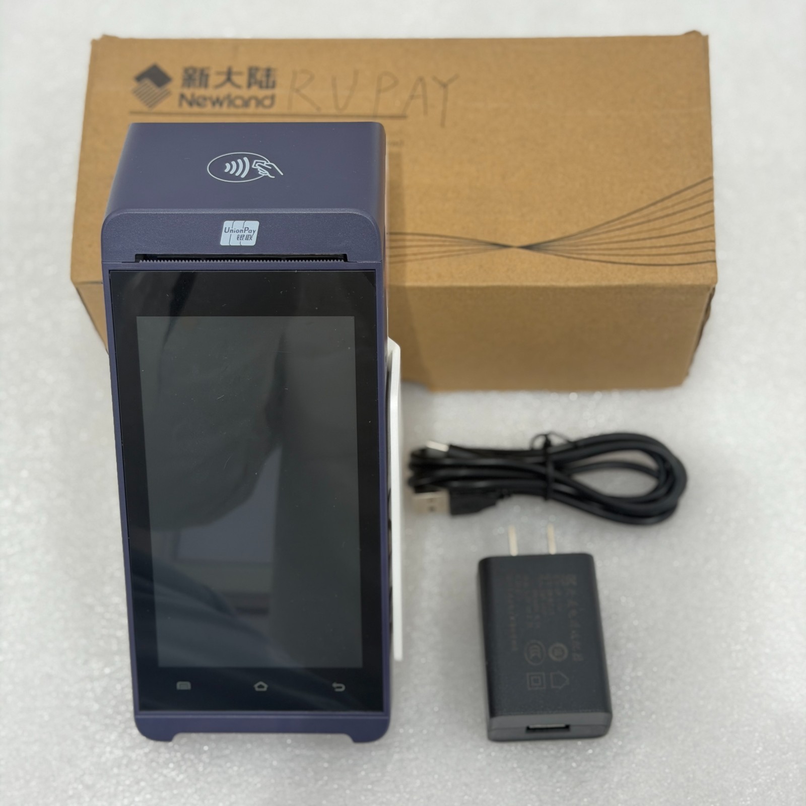NEWLAND ANDROID POS PAYMENT TERMINAL CONTACTLESS CARD READER RECEIPT PRINTER