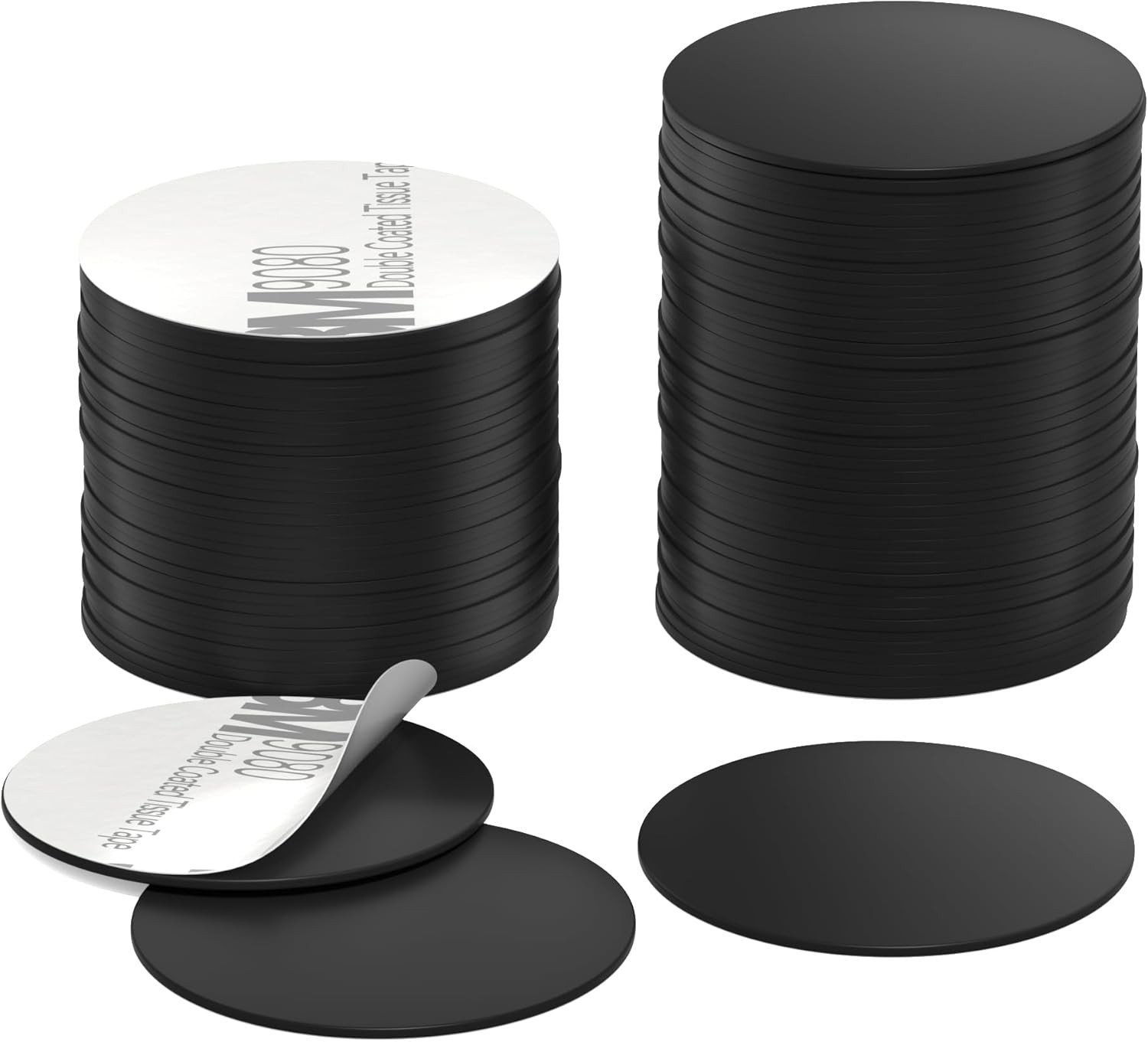 Versatile Waterproof NFC Coins – 100 Black 13.56MHz Adhesive Tags for Android