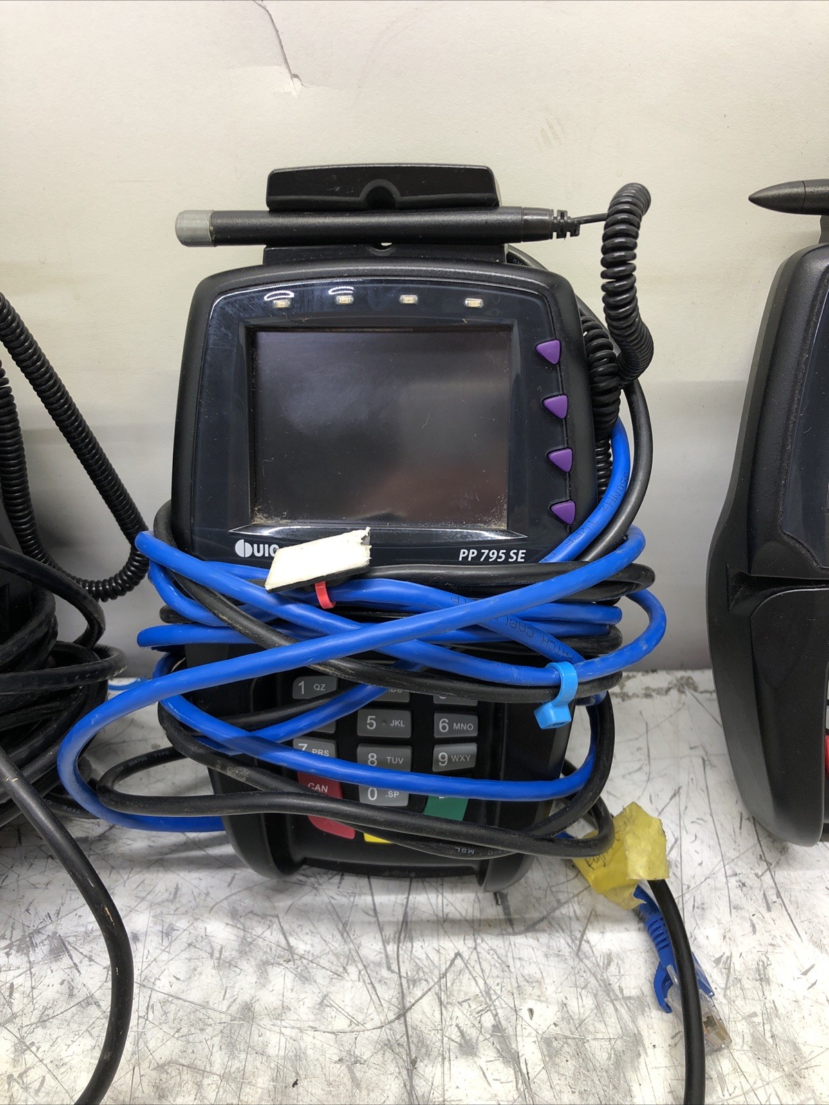 LOT OF 5 — UIC PP 795 SE Advanced Payment Terminal And Some Wires — READ DESC.