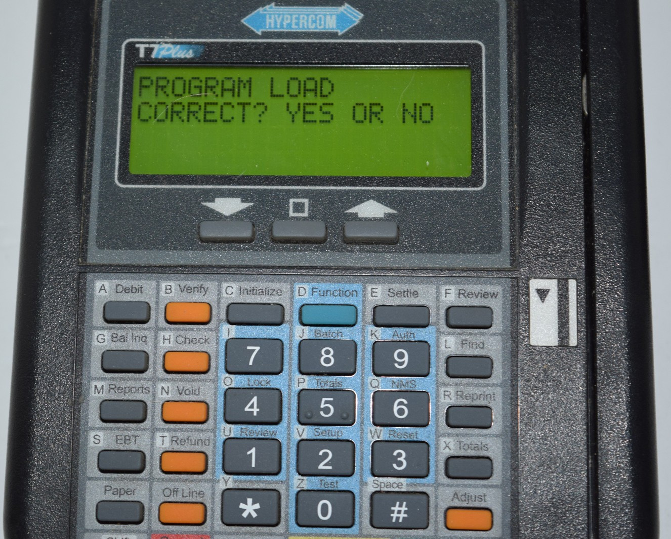 Hypercom T7Plus POS Credit Card Machine Terminal with OEM Power Supply