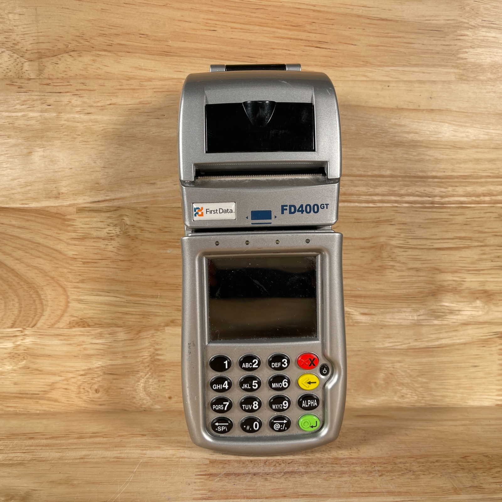 First DAT FD-400 GT Silver & Black Portable Touchscreen NFC Credit Card Terminal