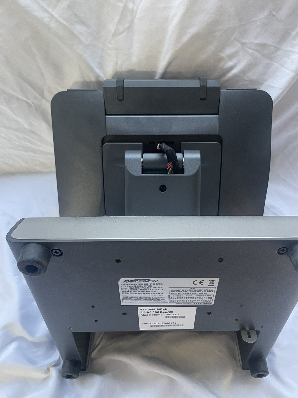 Partner PB-110 POS Base Stand for EM-100 Terminal Point of Sale System