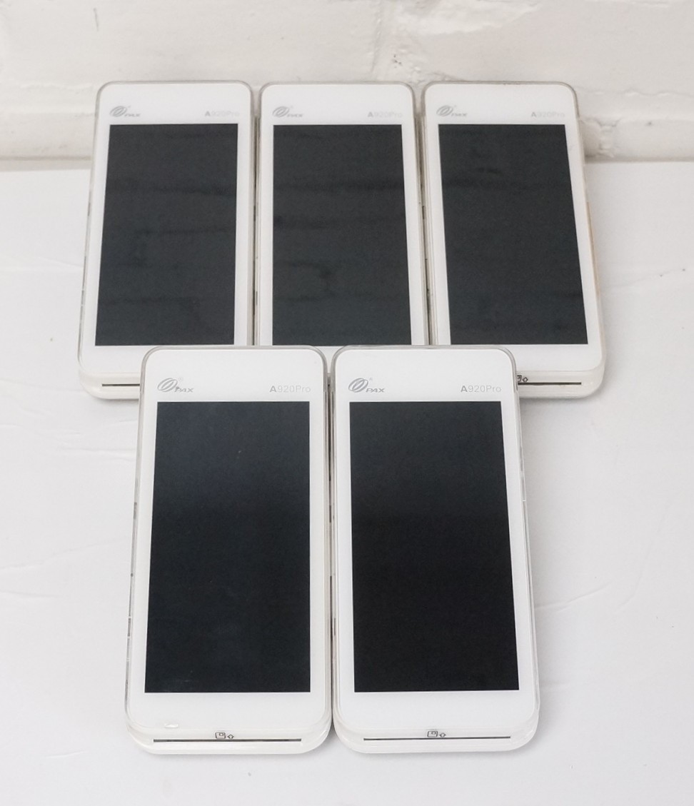 Wholesale Lot Of 5 Used Pax A920pro**Locked to Processors**