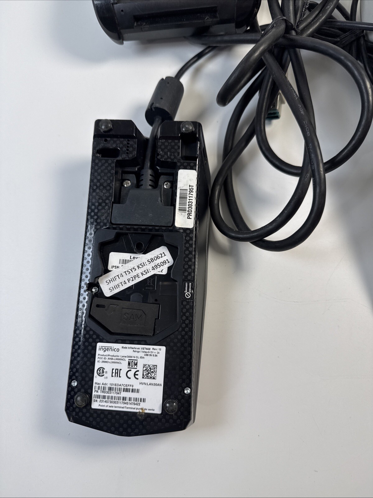 Lot 3 credit card pos terminals untested Ingenico Lane 3000, poynt