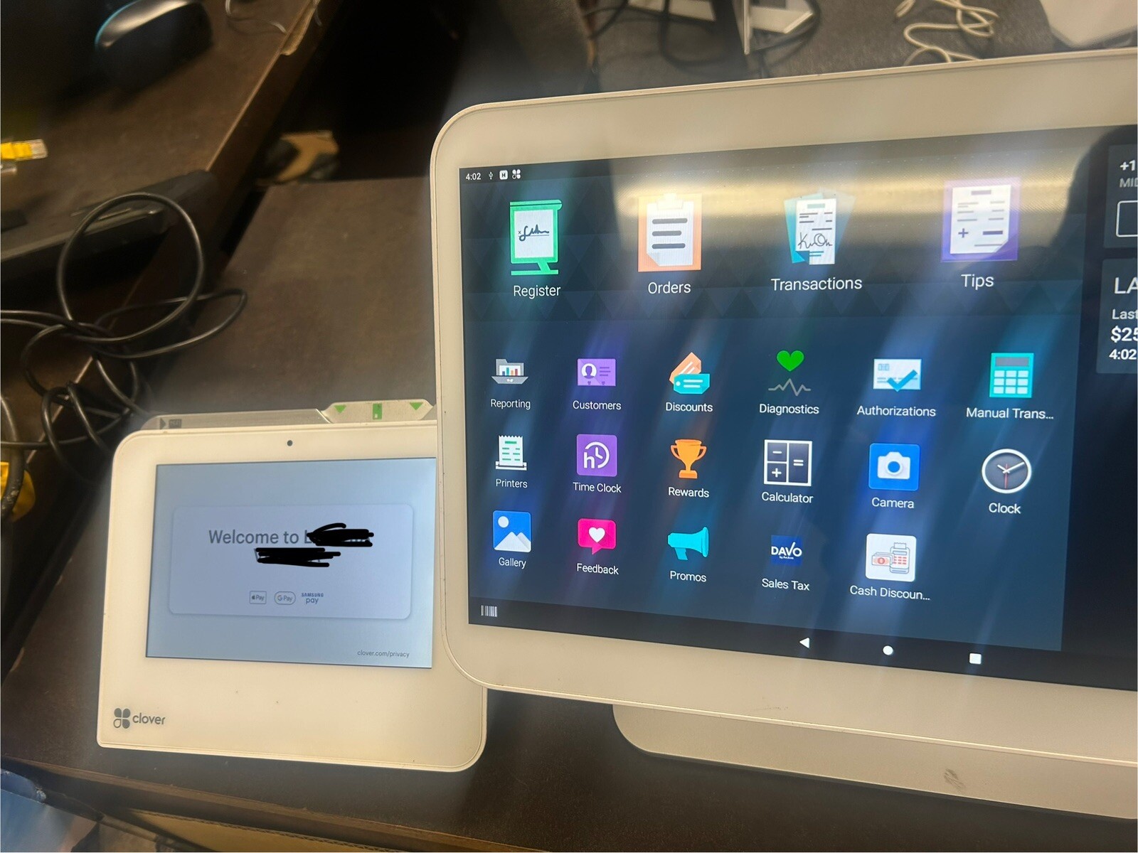 Clover POS System S503 C503 P500 POS Terminal Display Printer Register READ