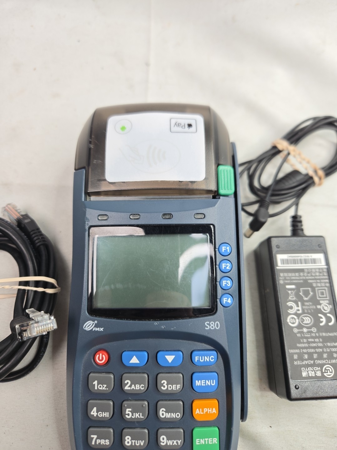 PAX S80 EMV NFC Credit Card Machine Terminal POS Processor With Power Cord