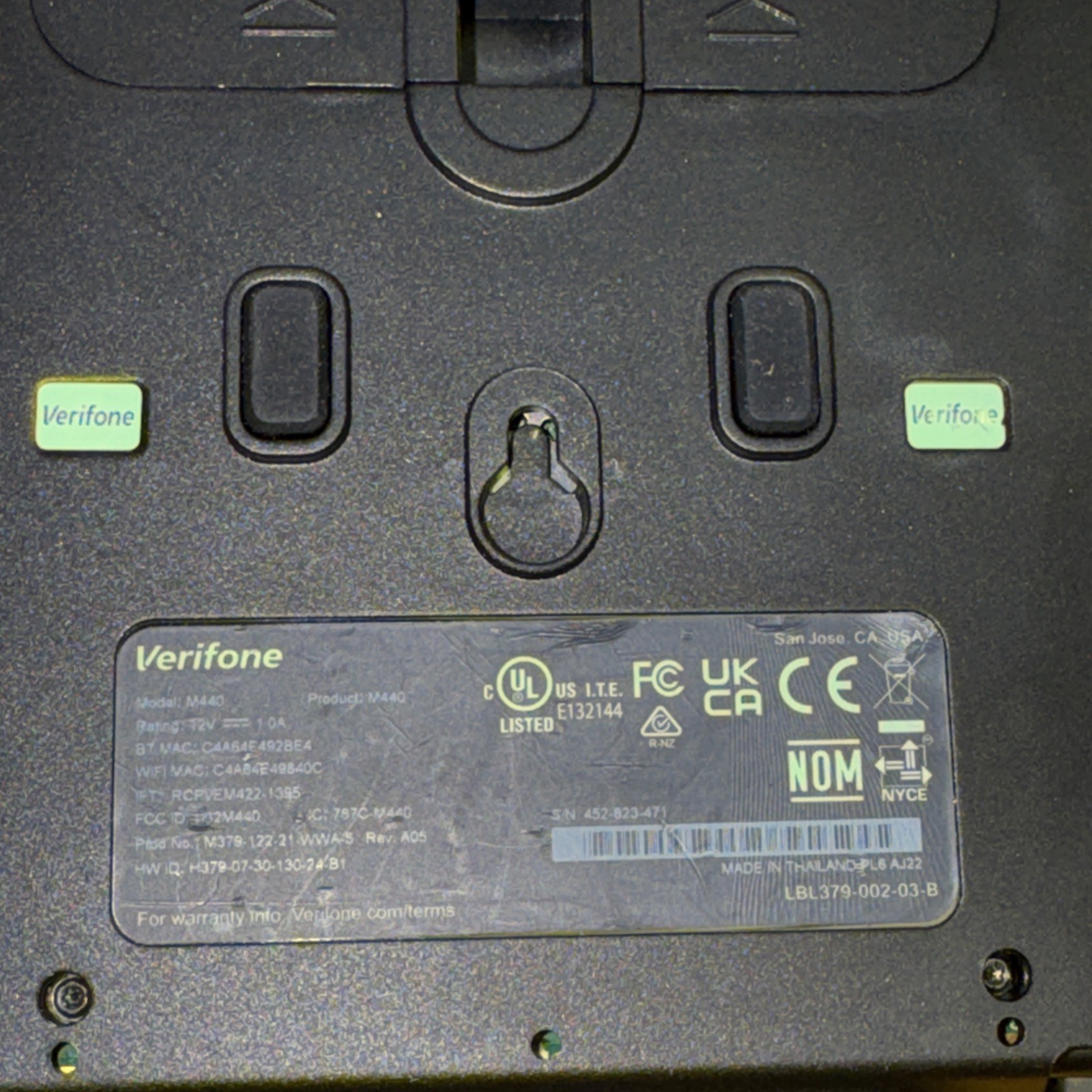 Verifone M440 Pin Pad Credit Card Terminal POS Tap To Pay