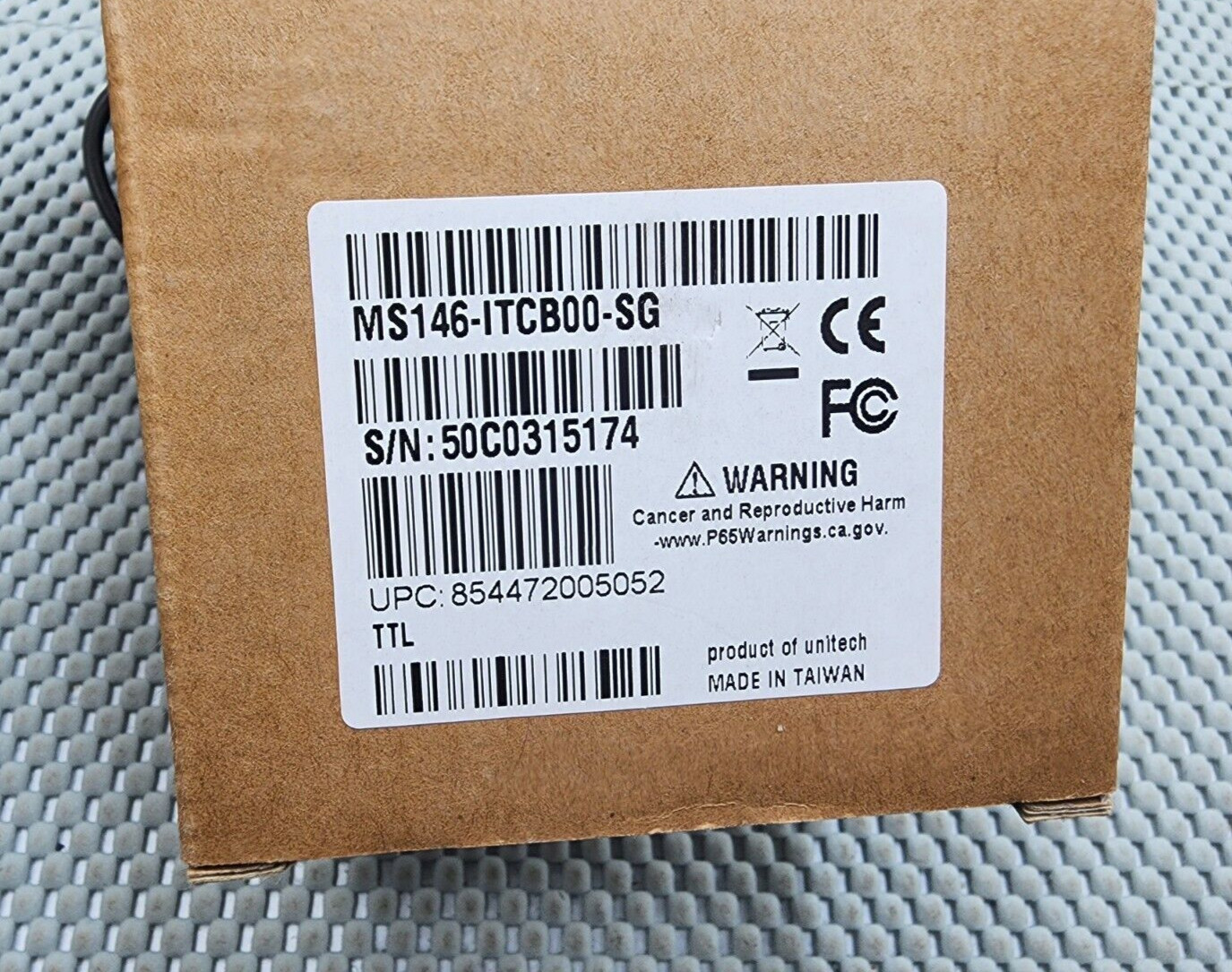 Unitech MS146-ITCB00-SG ID Badge Barcode Slot Reader for ID Badges & Cards TTL