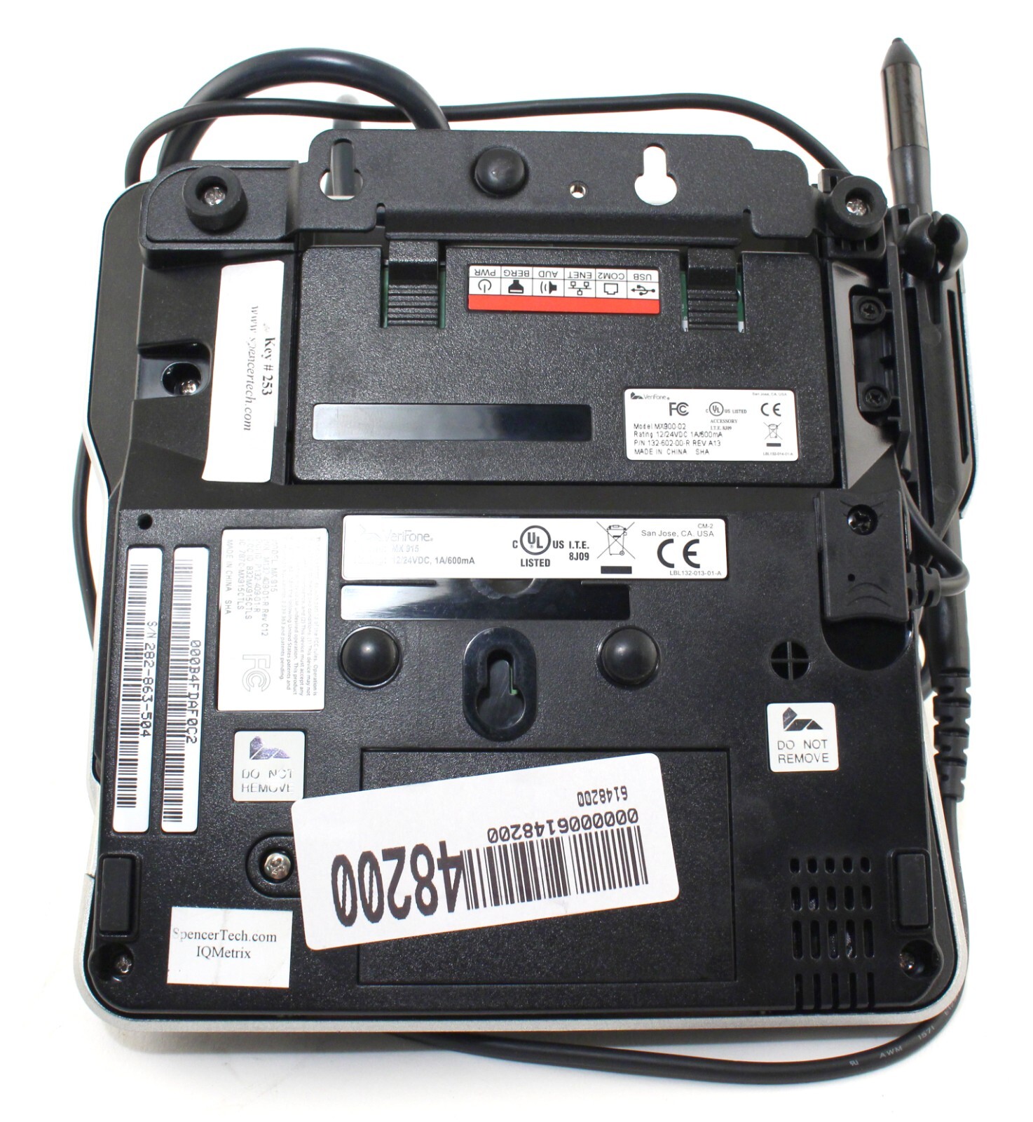 Verifone MX915 M132-409-01-R POS Credit Card Terminal Pinpad MX900-02; 6148200