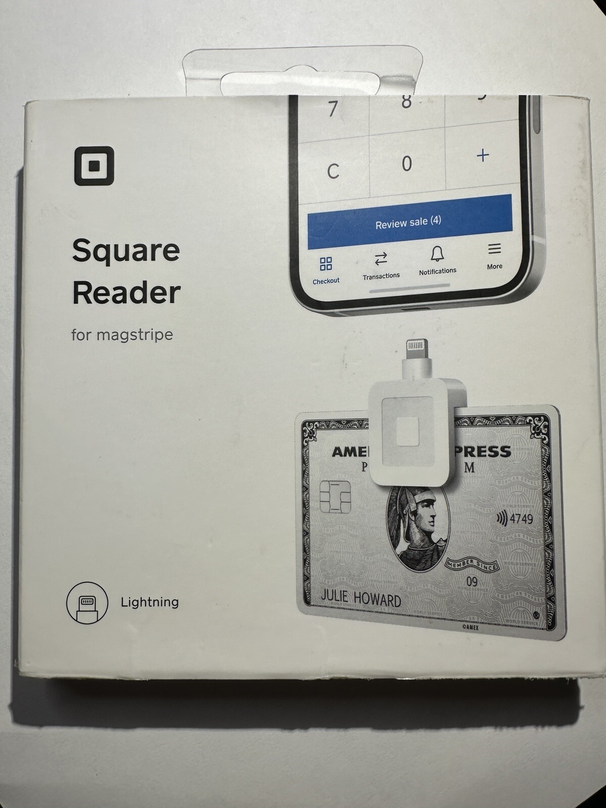 2 3Square Readers for magstripe (with Lightning connector)