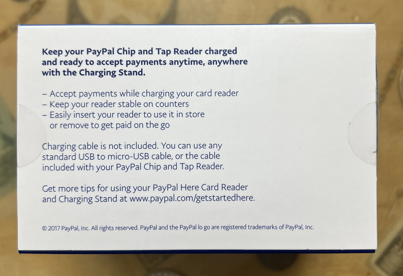 PAYPAL HERE CHIP AND TAP CHARGING STAND Only USED – TESTED