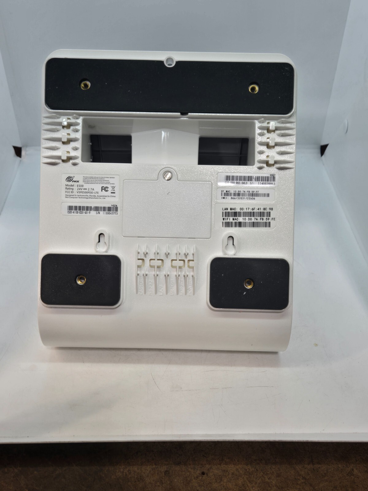 PAX E500 Smart POS Terminal FOR PARTS ONLY FAST FREE SHIPPING c