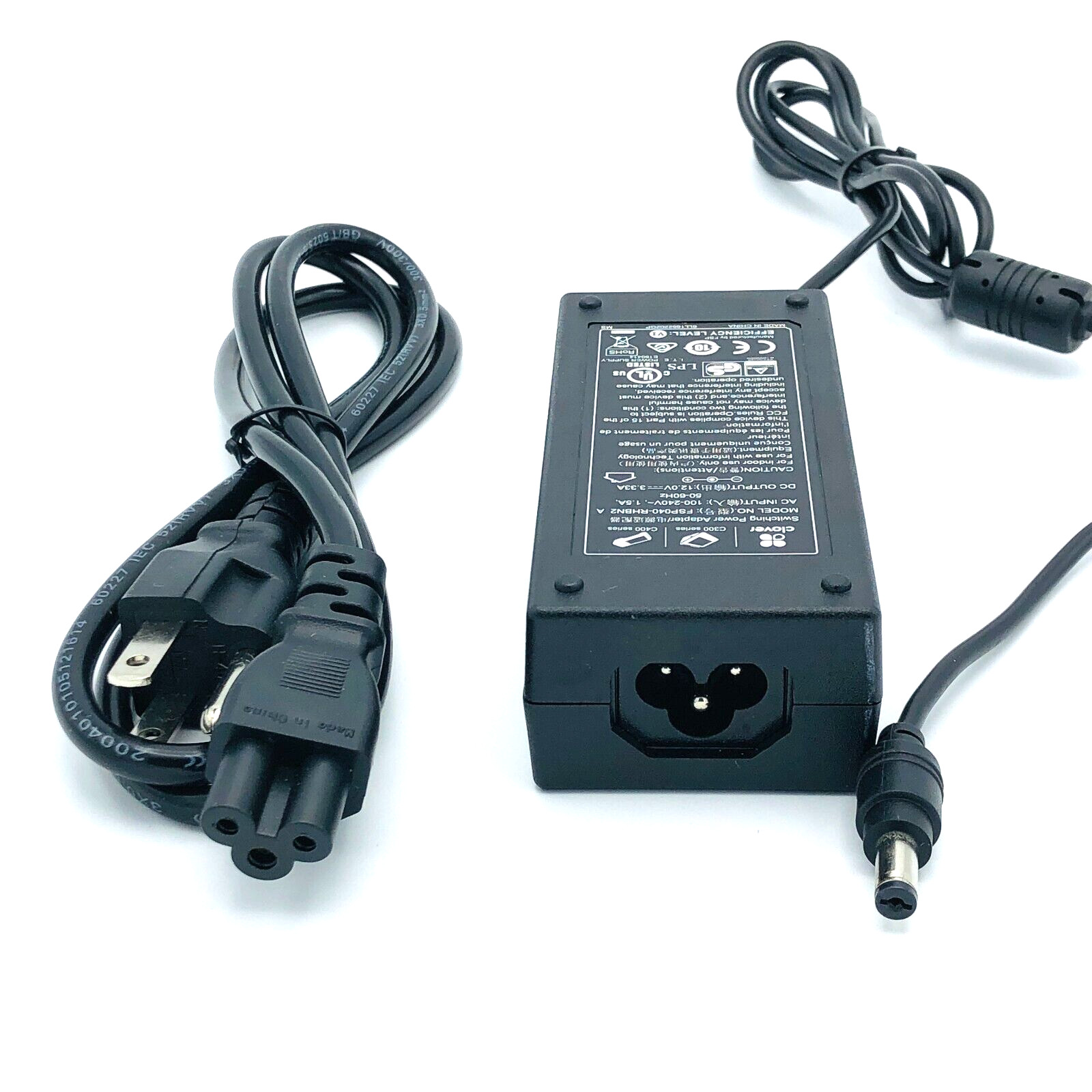 Original Clover FSP040-RHBN2 Power Supply 12V 3.33A 40W AC/DC Adapter Charger