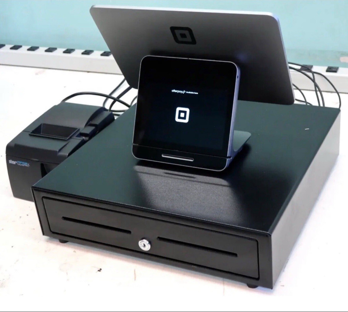 Square POS Register Kit, Receipt Printer, and Accessories Package $1479 retial v