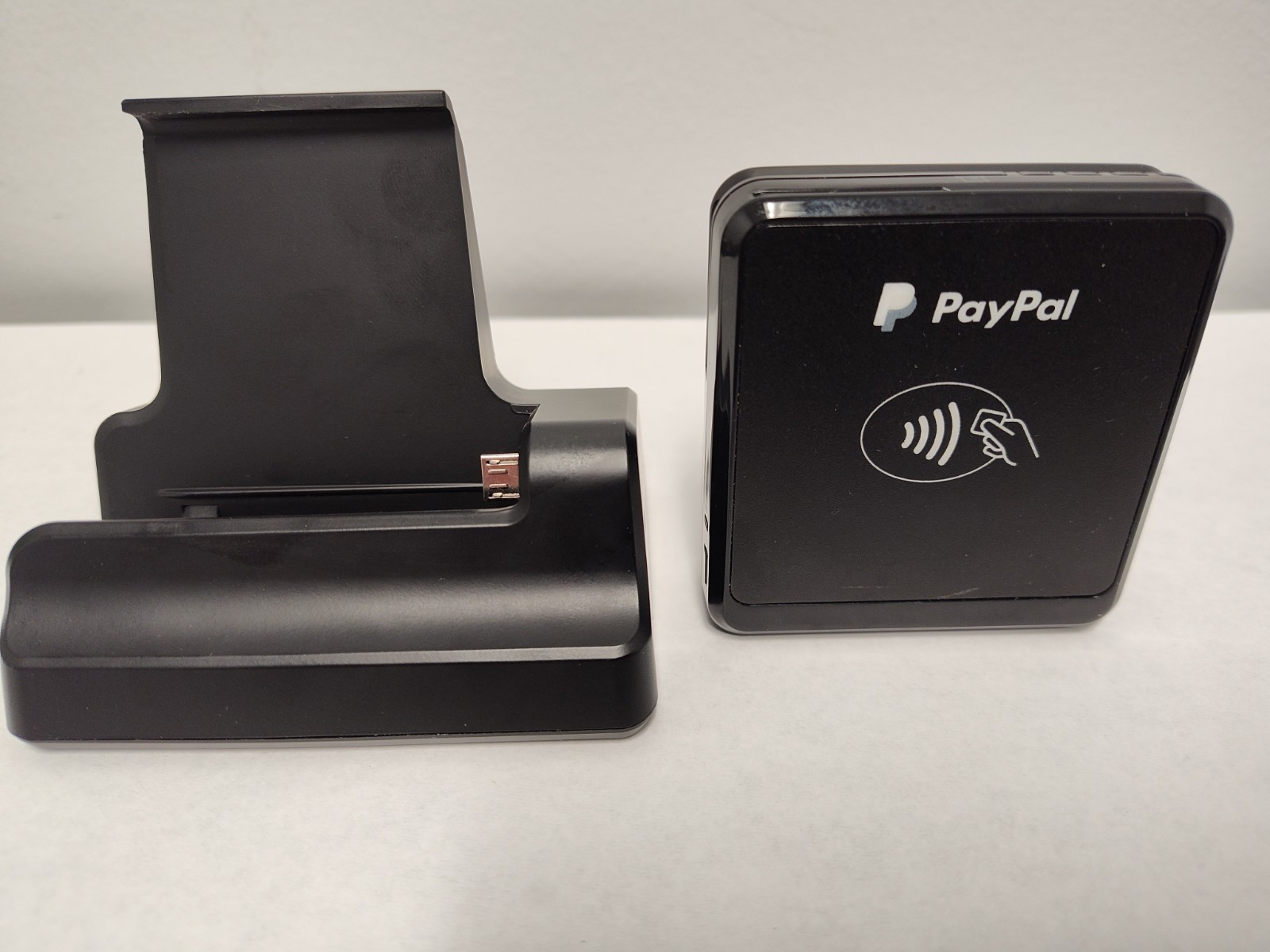 PayPal Here Clover Go Contactless Chip Swipe Card Reader Black RP457 A & Dock