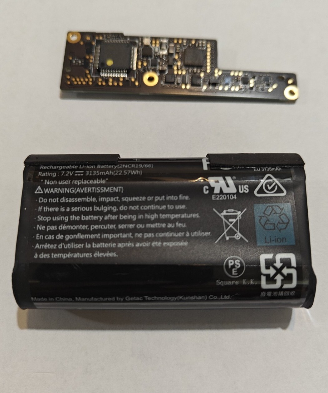 Battery And Power Management Board for Square Portable Wireless Credit Terminal