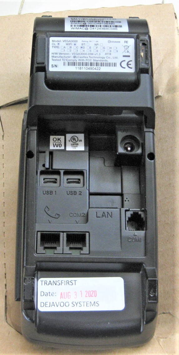6x As Is/ For Parts/Dejavoo Z11 Credit Card Terminal VEGA3000 w/ WIFI