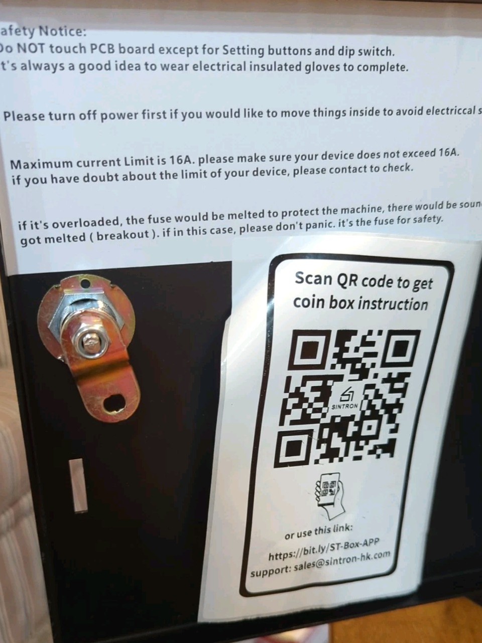 Sintron ST-004 110V LCD Coin/Mobile Contactless Payment Apple Pay Google Pay 001
