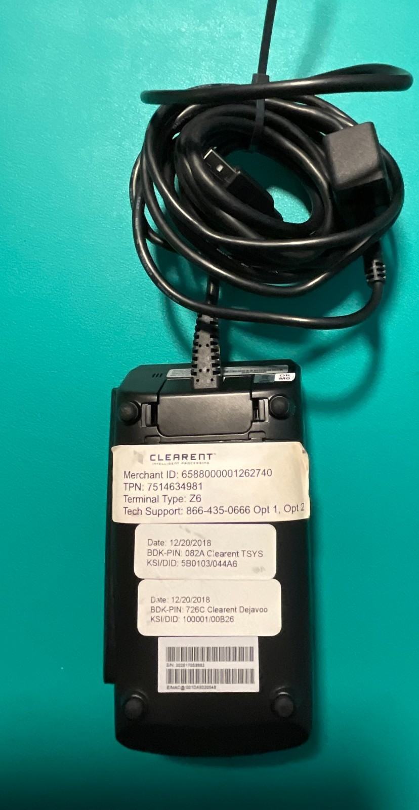 Dejavoo Z6 Pinpad Terminal