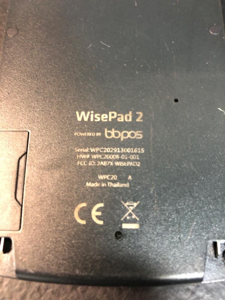 LOT OF 2 AbacusPay WisePad 2 model: WPC20