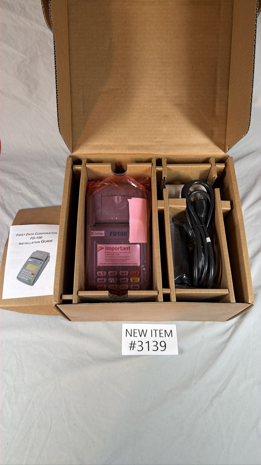 First Data FD-100 Credit Card Terminal POS Reader
