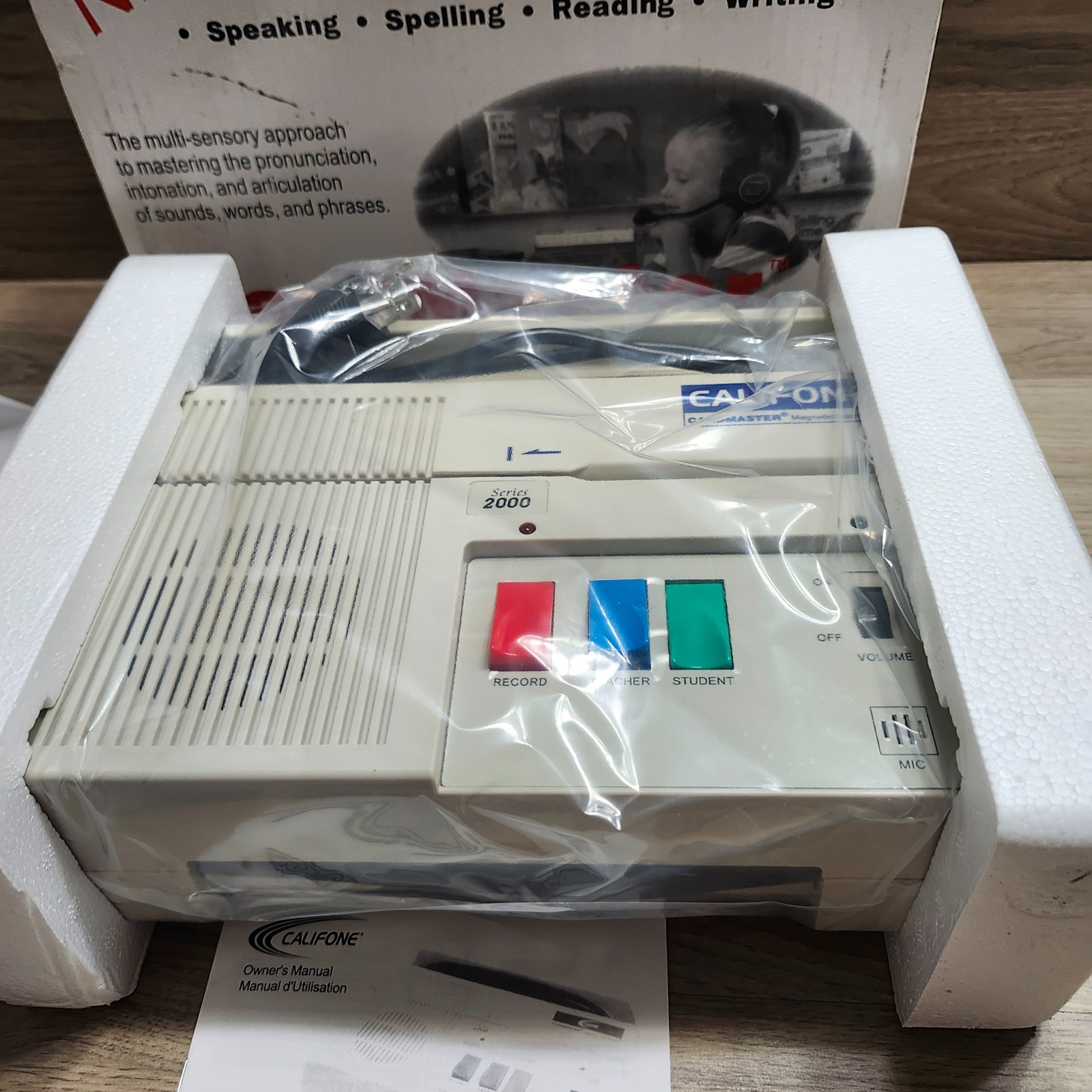 Califone Cardmaster Magnetic Card Reader Series 2000/ model 2010 NIB