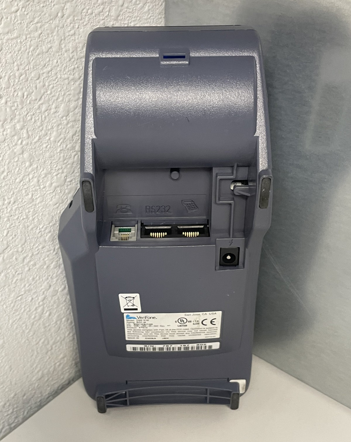VeriFone VX510 OMNI 3730 Credit Card Reader Terminal NO POWER CORDS BARELY USED