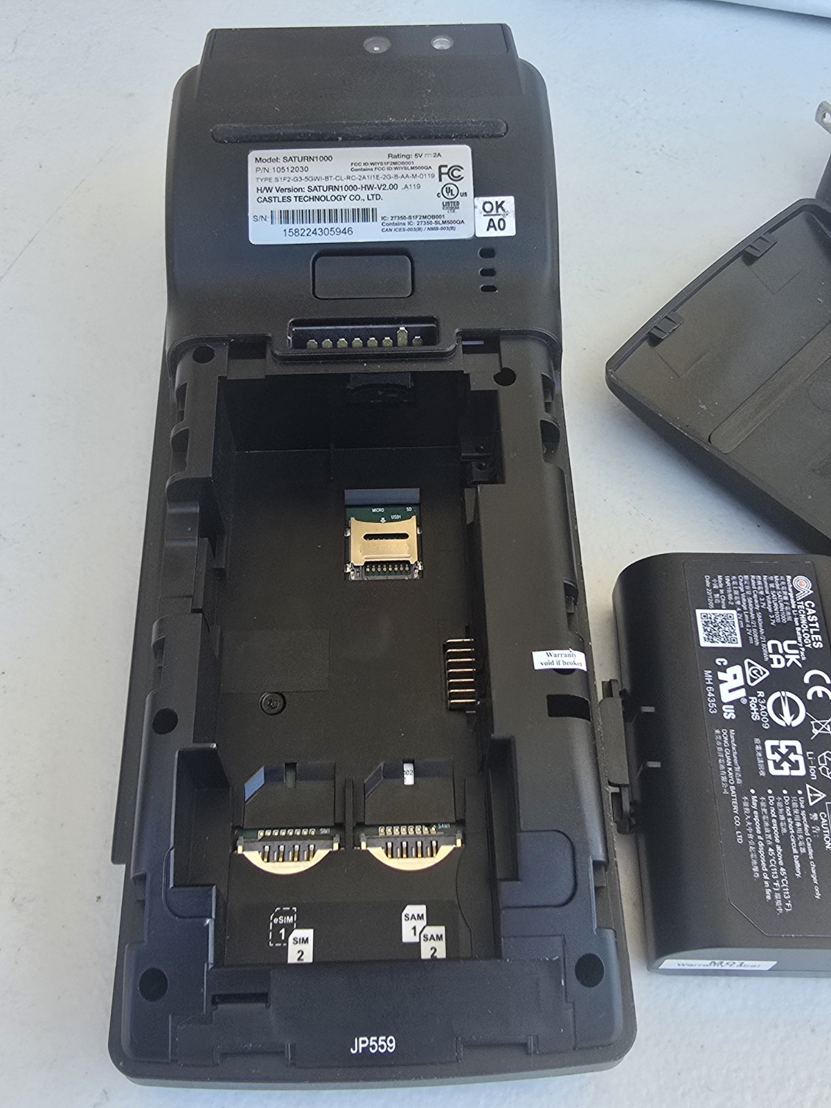 Castle Technology Saturn1000 Android Wireless POS Terminal