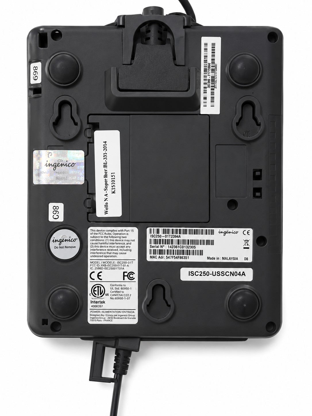 Ingenico ISC Touch 250 Payment Terminal – Black