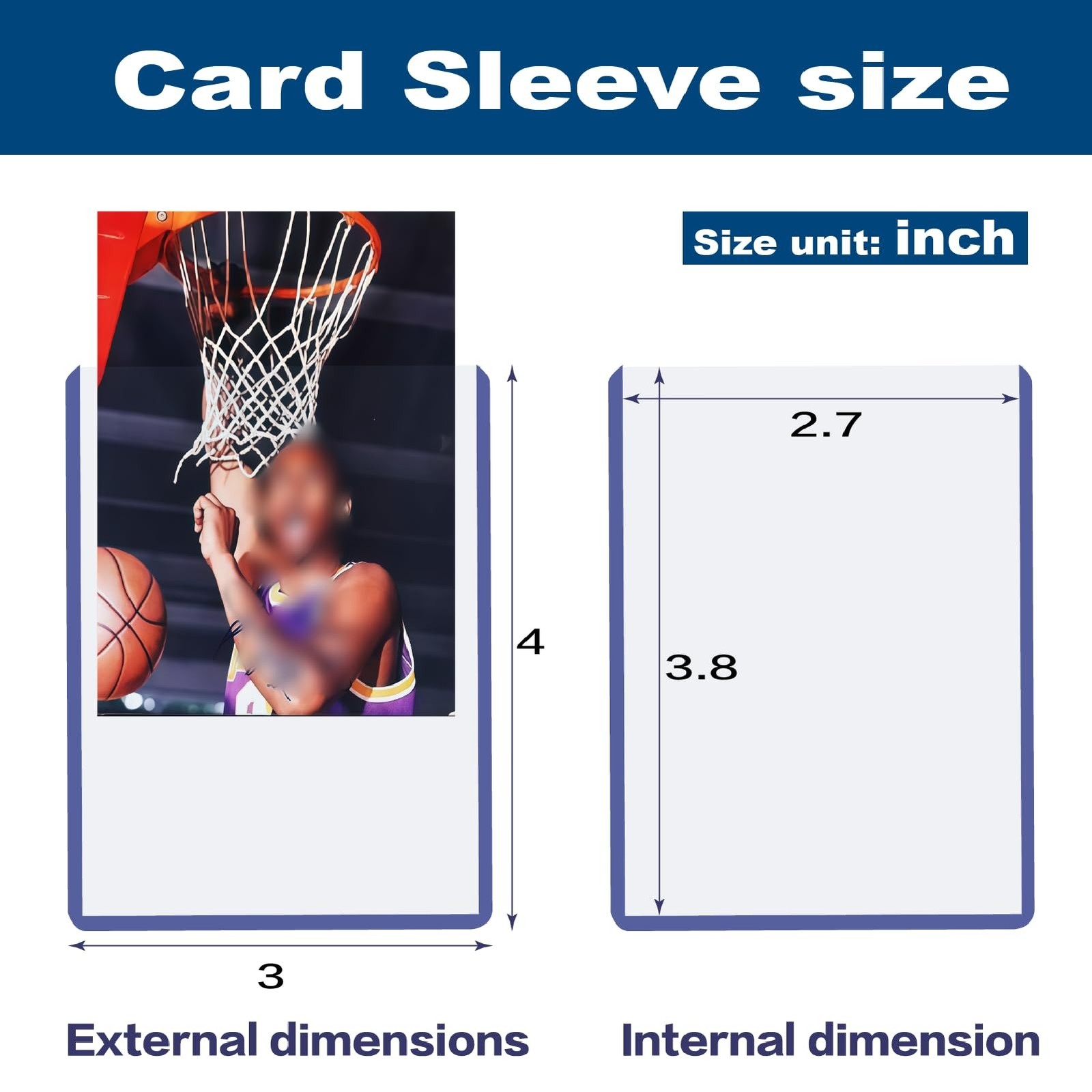 500 Hard Card Sleeves Card Toploaders for Protection for Baseball Football Pr…
