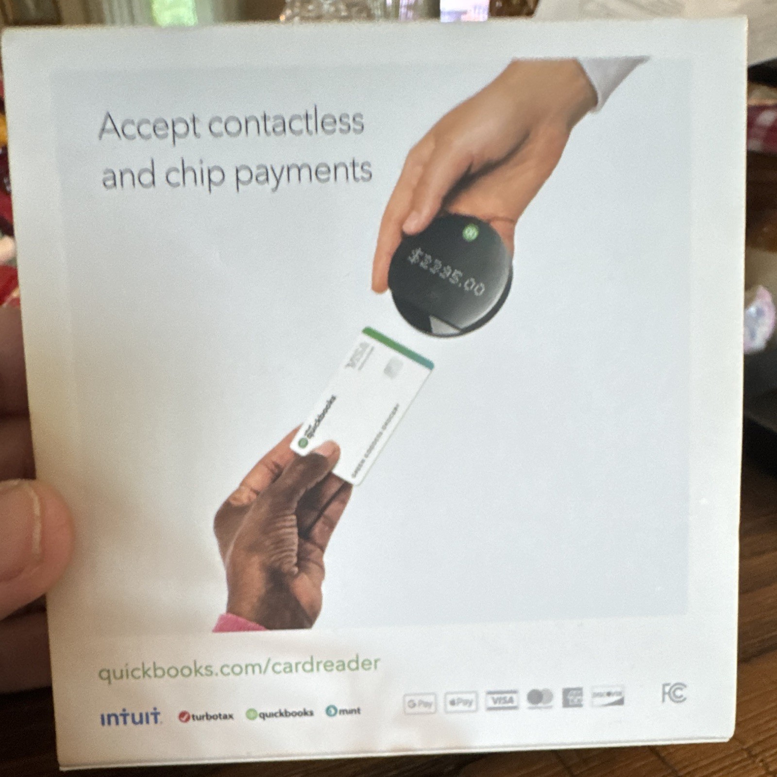 Intuit QuickBooks Card Reader Terminal for Contactless & Chip Payments