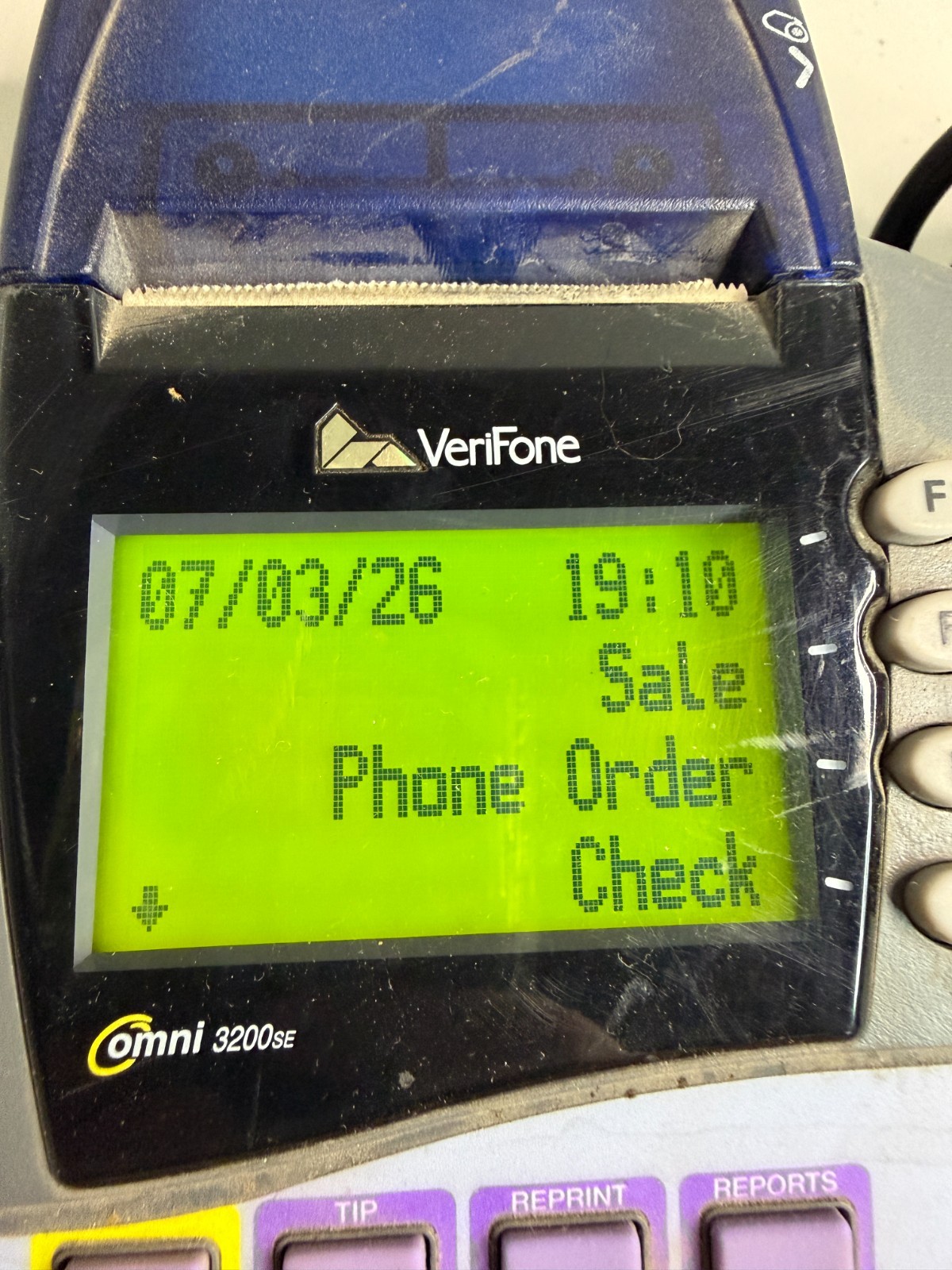 Verifone Omni 3200SE Portable LCD Display Credit Card Payment Terminal