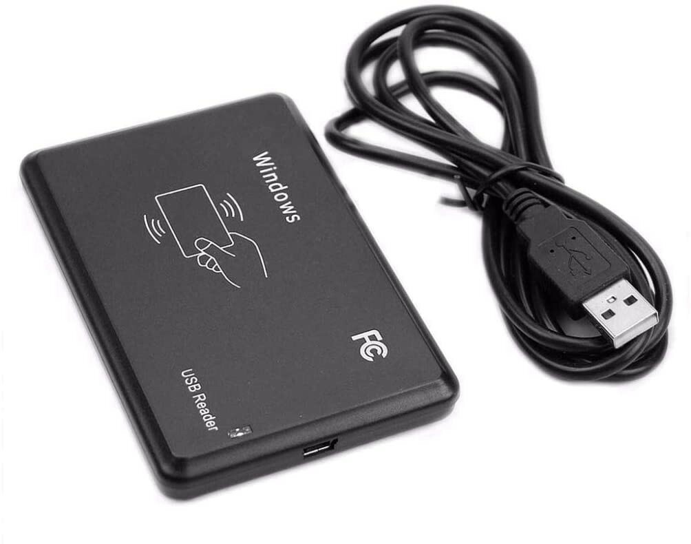 USB RFID CARD READER 125Khz USB for Win-PC First 10 Digit Plug & Play with Cable