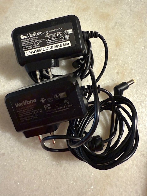 VeriFone Power Supply for MX915, MX925, PWR132-003-01-A, Model No AU1121206u