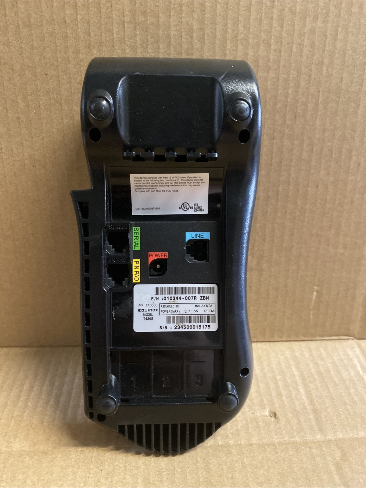 (NO CORDS) Equinox T4205 Credit Card Reader