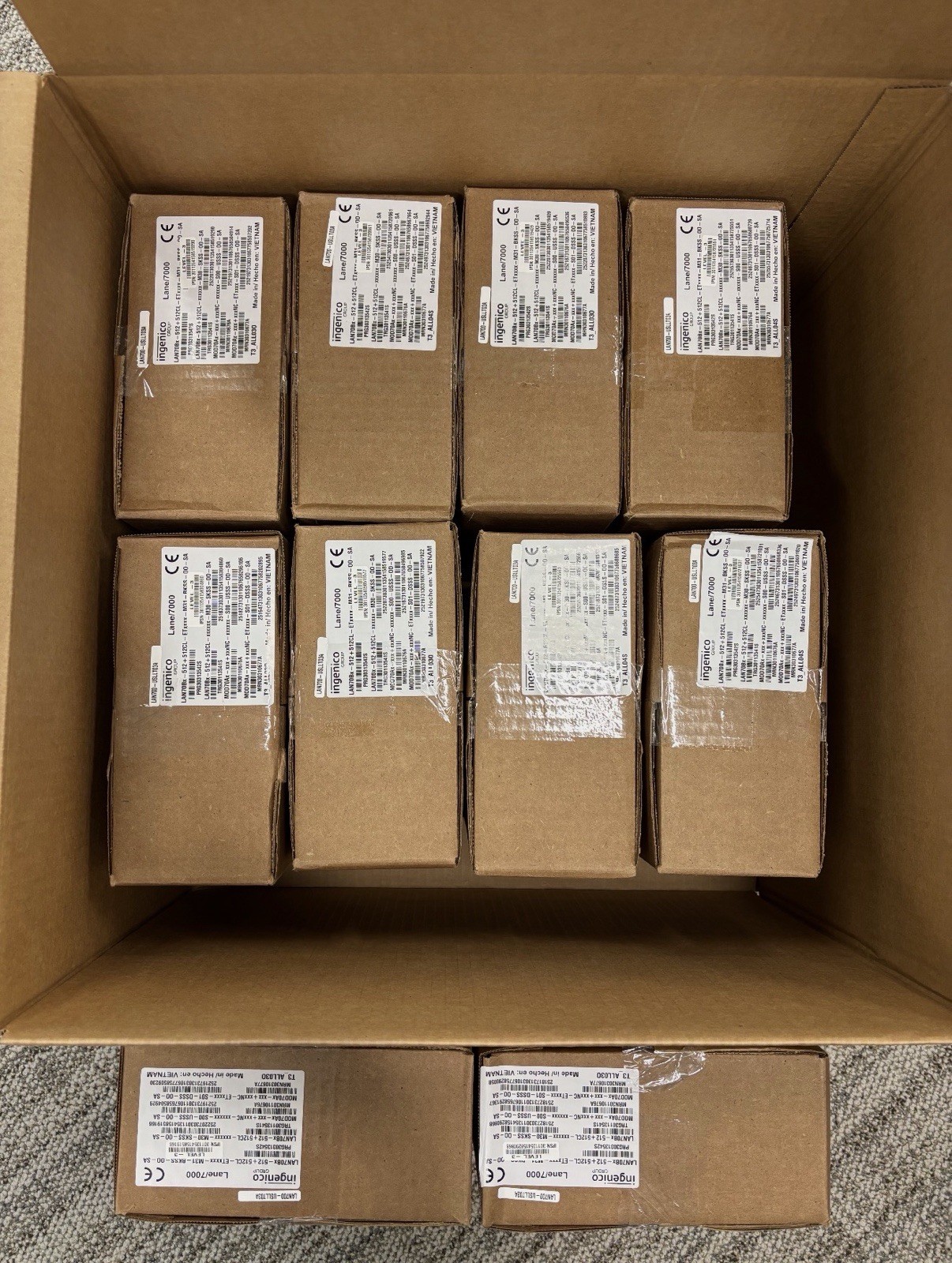 Ingenico Lane 7000 5″ Contactless POS Credit Card Payment Terminal Lot Of 10