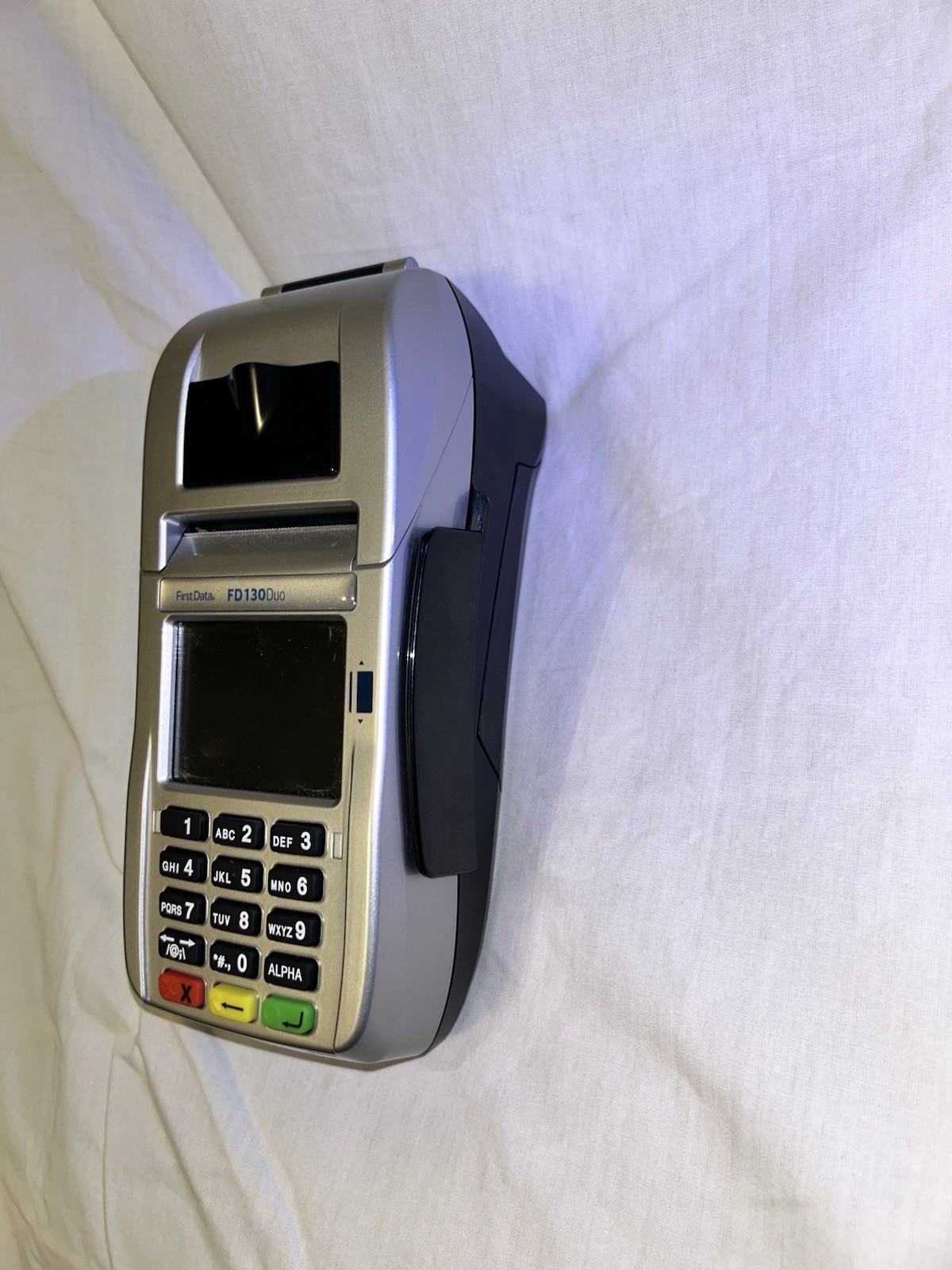 First Data FD130 Duo Wired Card Terminal Built-In Receipt Printer (untested)