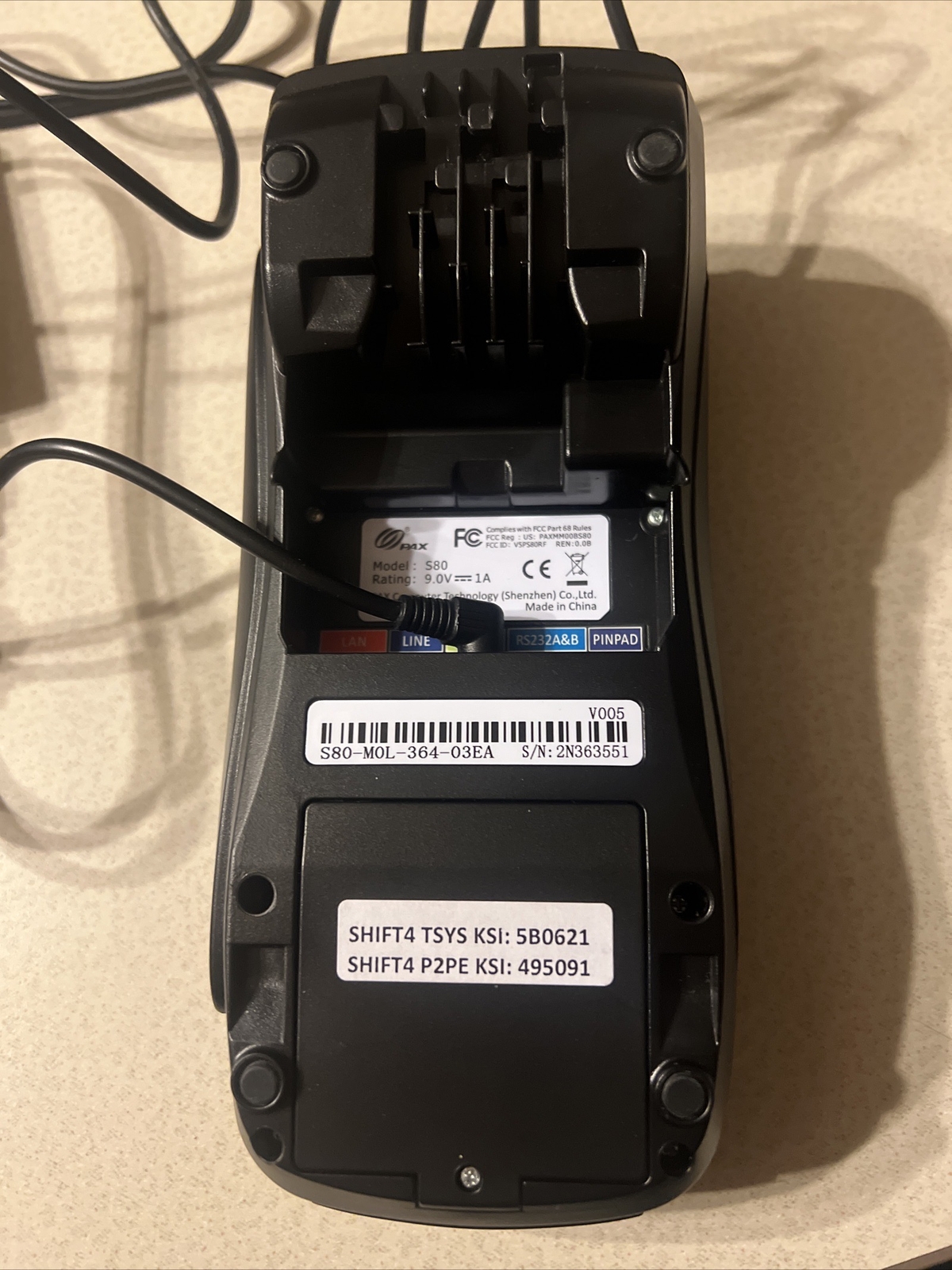 Pax S80 Credit Card Machine POS Terminal Used